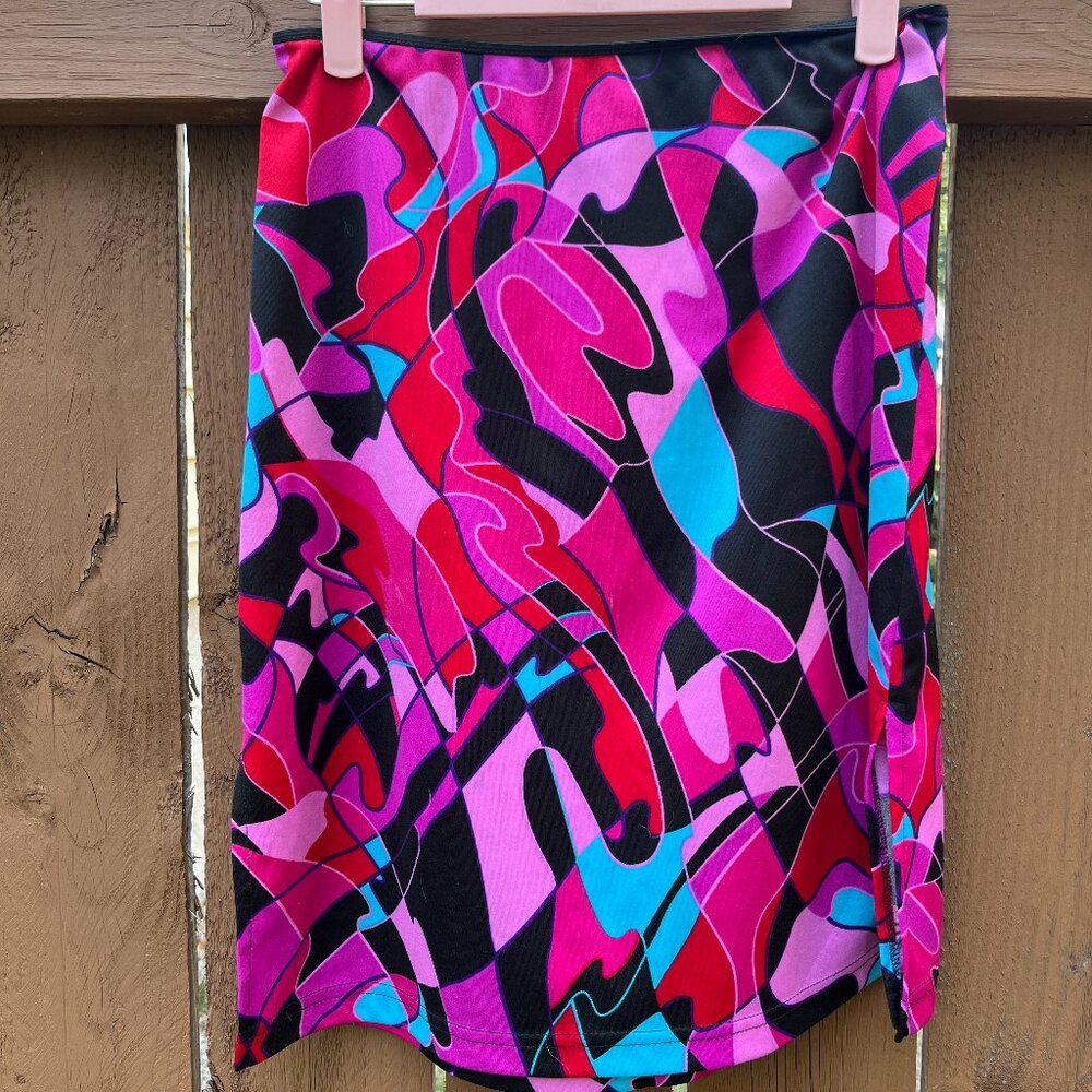 Vibrant Multi-Colored Statement Skirt - image 1